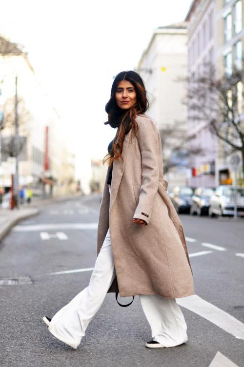 С чем носить черное пальто оверсайз. Какие модели с чем комбинировать?