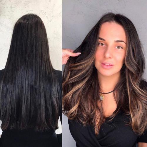 Как перекрасить волосы из темного в русый. Выход из черного в русый: Советы и рекомендации экспертов