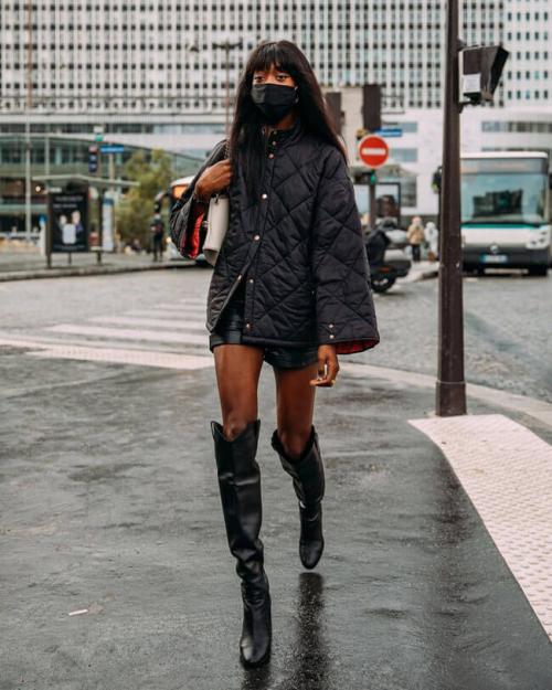 Какие виды обуви подходят для сочетания с стеганомым пальто. Трендовые фасоны