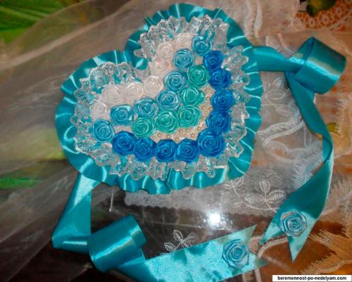 Как прикрепить атласную ленту к шапочке для девочки. Вынос ребенка из роддома – украшения для детского душа