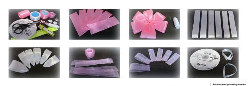 Как прикрепить атласную ленту к шапочке для девочки. Вынос ребенка из роддома – украшения для детского душа