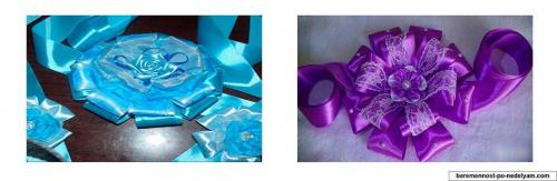 Как прикрепить атласную ленту к шапочке для девочки. Вынос ребенка из роддома – украшения для детского душа