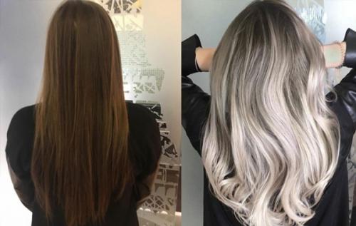 Как из каштанового перекраситься в пепельный. Оттенки пепельного