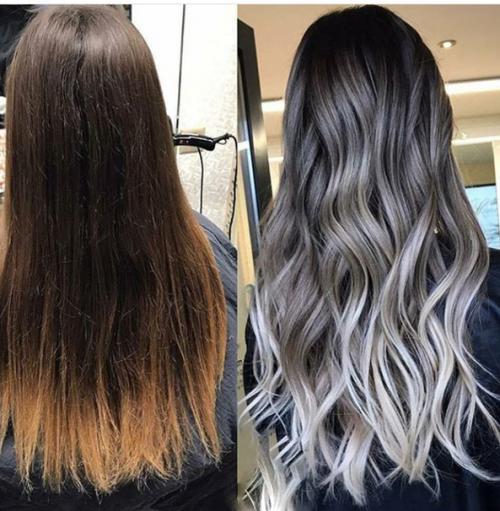 Как из каштанового перекраситься в пепельный. Оттенки пепельного