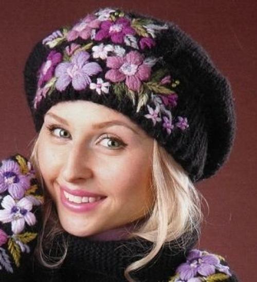 Какие декоративные элементы отделки головных уборов можно сделать самостоятельно. Как украсить берет своими руками