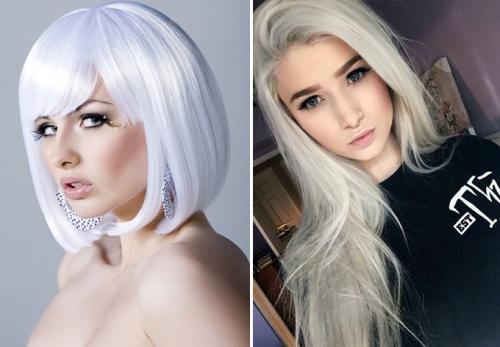 Покраска волос в белый цвет. Какой белый оттенок волос выбрать? 01