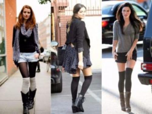 Гетры на колготки. Как носить гетры зимой