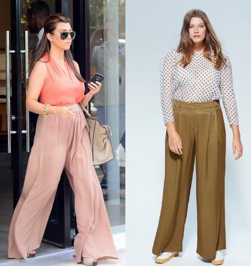 С чем носить брюки-палаццо: модные идеи образов