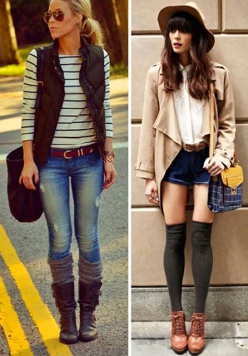 Стильный образ с гетрами. Как сочетать гетры с обувью?