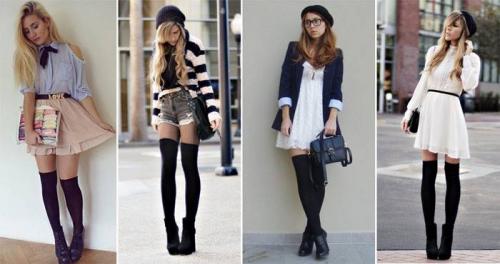 С чем носить гольфы ниже колена. Как правильно носить гольфы?