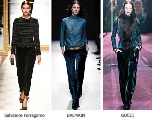 В моде ли бархатные брюки.