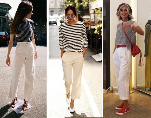 Как и с чем носить белые женские брюки. Кому идут белые брюки