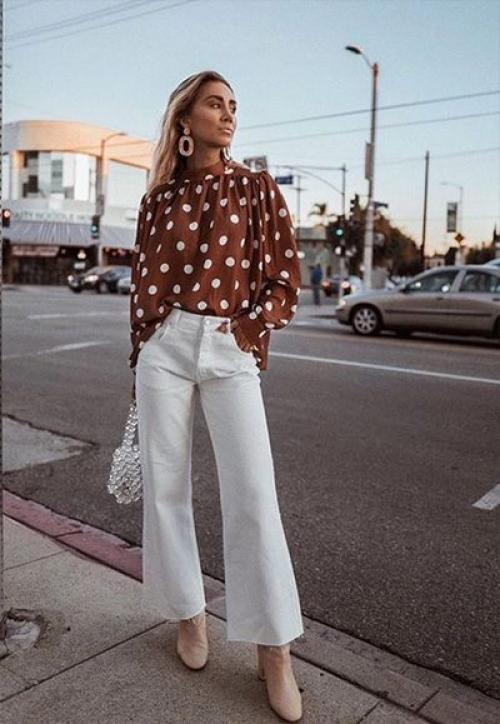 Как и с чем носить белые женские брюки. Кому идут белые брюки