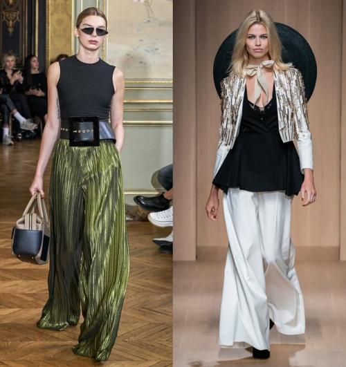 С чем носить белые брюки палаццо. С чем носить брюки-палаццо: модные идеи образов