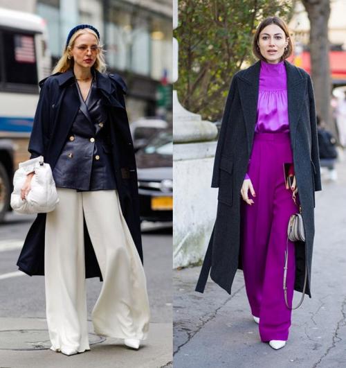 С чем носить белые брюки палаццо. С чем носить брюки-палаццо: модные идеи образов