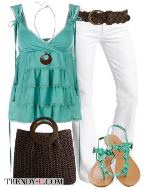 Как и с чем носить белые женские брюки. Кому идут белые брюки