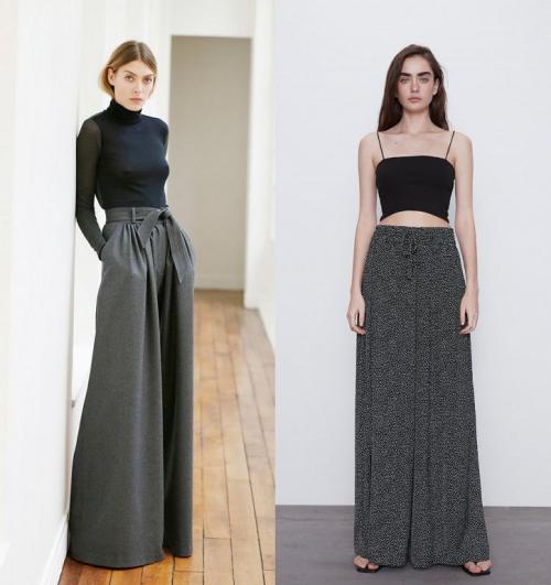 С чем носить белые брюки палаццо. С чем носить брюки-палаццо: модные идеи образов