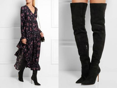 Зимние стильные комбинации: как правильно сочетать ботфорты на каблуке с одеждой 11 Зимние стильные комбинации: как правильно сочетать ботфорты на каблуке с одеждой 11