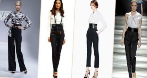 Брюки с высокой талией женские. Про преимущества и недостатки брюк с завышенной талией