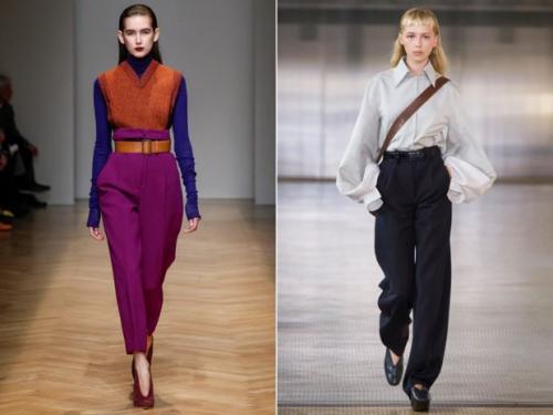 Брюки с высокой талией женские. Про преимущества и недостатки брюк с завышенной талией