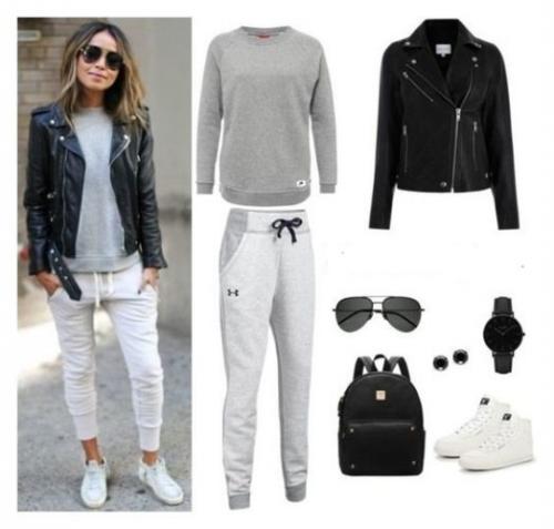 С чем носить брюки на резинке сверху. Примеры образов на разные сезоны