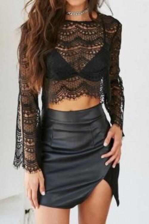 Кружевные топы под пиджак. Праздничные и повседневные варианты