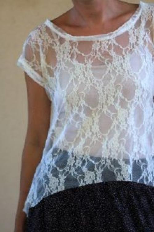 Кружевные топы под пиджак. Праздничные и повседневные варианты