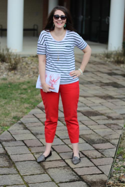 С чем носить красные широкие брюки с завышенной талией. Легенда о Red Pants