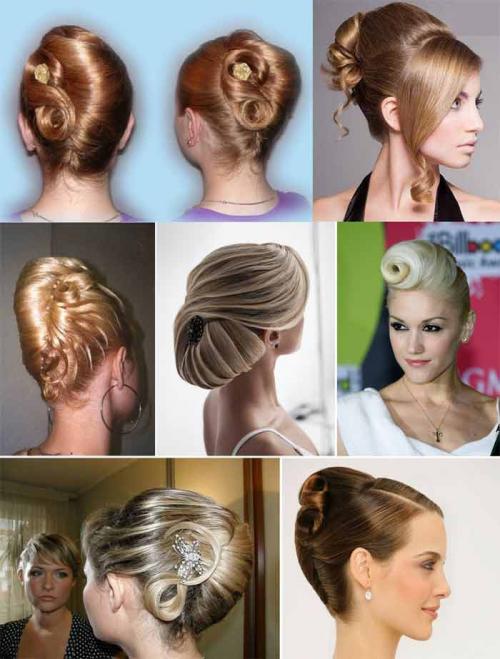 Свадебные прически с накладными прядями. В стиле ретро 02 Свадебные прически с накладными прядями. В стиле ретро 02