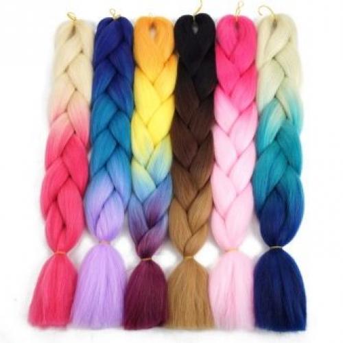 Косы с накладными волосами. Накладные пряди и их разновидность 03