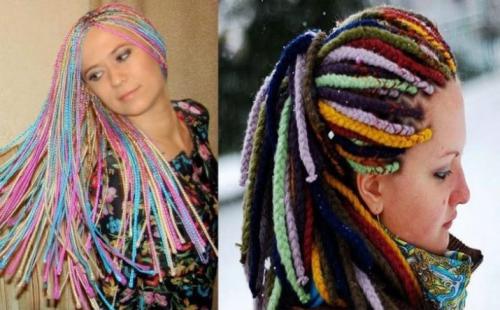 Косы с накладными волосами. Накладные пряди и их разновидность 06