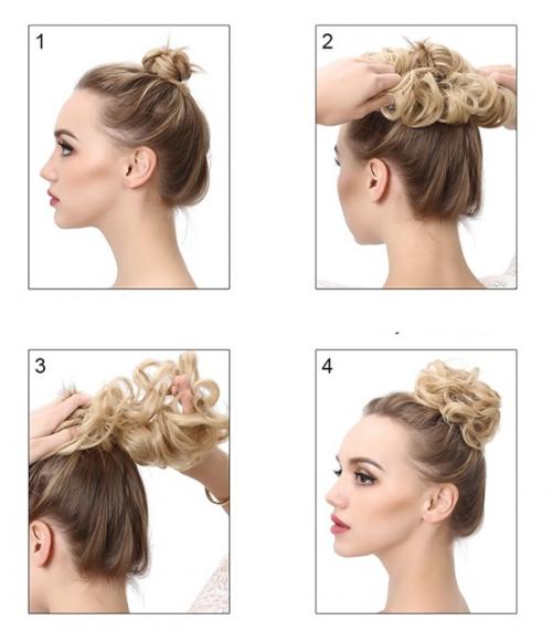 Свадебная прическа с накладными прядями на заколках. Роль накладных прядей в создании свадебной прически 07 Свадебная прическа с накладными прядями на заколках. Роль накладных прядей в создании свадебной прически 07