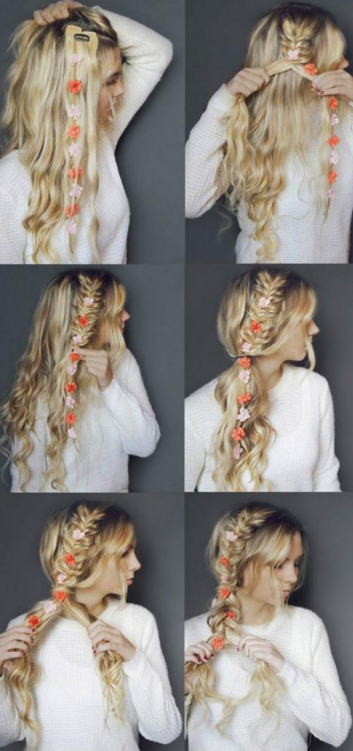 Прически с накладными цветными прядями. Прически с накладными прядями