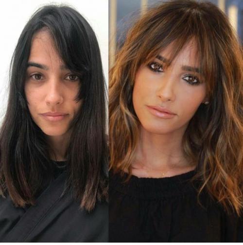 Алгоритм мелирования волос с челкой. Особенности мелирования на прически с челкой. Плюсы и минусы, фото до и после окрашивания 05 Алгоритм мелирования волос с челкой. Особенности мелирования на прически с челкой. Плюсы и минусы, фото до и после окрашивания 05