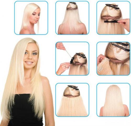 Прически с накладными цветными прядями. Прически с накладными прядями