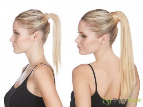 Вечерние прически с накладным хвостом. Советы по уходу за шиньоном