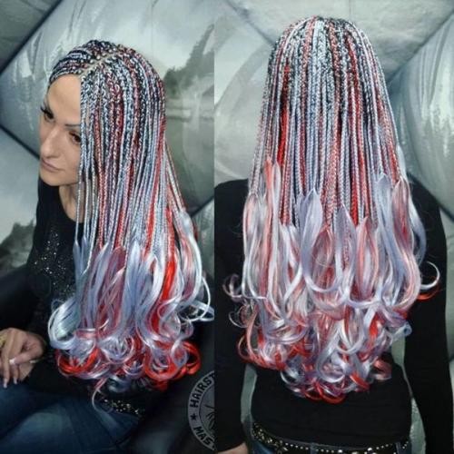 Как вплетать канекалон в косички. Разновидности 34 Как вплетать канекалон в косички. Разновидности 34