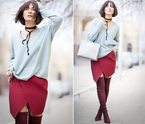 Небесный цвет в одежде. С чем сочетается голубой цвет в одежде и кому идет: комбинирование с другими цветами