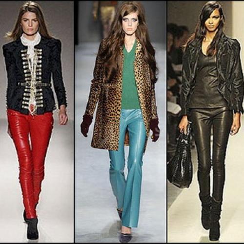 Модные кожаные брюки 2022. Гид по трендовым кожаным женским брюкам сезона осень 2022 05