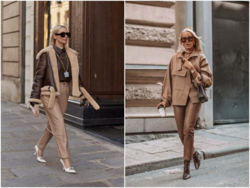 С чем носить широкие кожаные брюки. С чем носить женские кожаные брюки в 2022 году