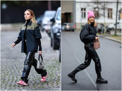 С чем носить широкие кожаные брюки. С чем носить женские кожаные брюки в 2022 году