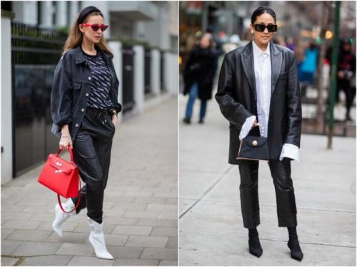 С чем носить широкие кожаные брюки. С чем носить женские кожаные брюки в 2022 году