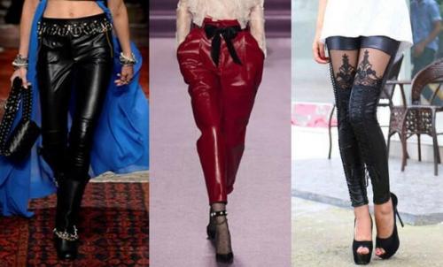 С чем носить кожаные штаны зимой. С чем и как носить кожаные брюки женщине: тренды мировых подиумов