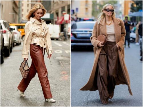 С чем носить широкие кожаные брюки. С чем носить женские кожаные брюки в 2022 году