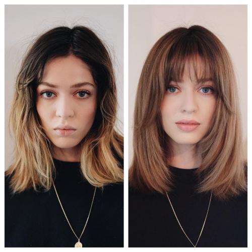 Что такое объемная модная челка по бокам. Как выглядит удлиненная по бокам челка?