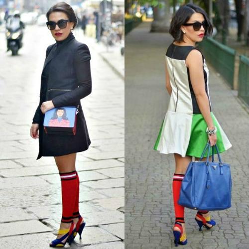 С чем носить высокие гольфы выше колена в 2022 году. С чем носить высокие гольфы – фото и описание модных вариантов