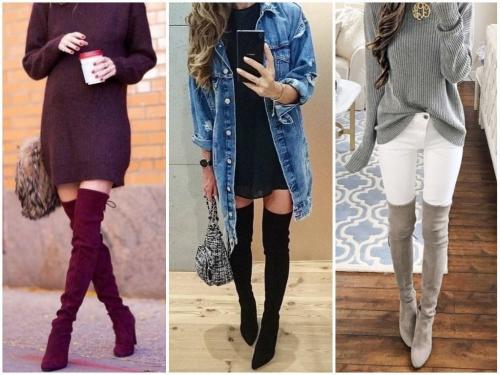 С чем нельзя носить ботфорты. Обзор стильных образов, с чем можно носить ботфорты и как правильно сочетать с одеждой