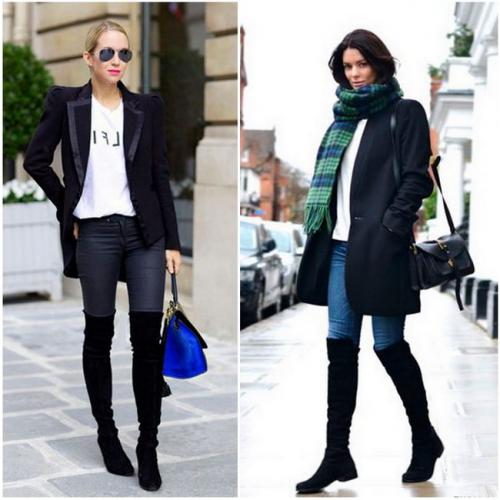 С чем носить ботфорты не рекомендуется. Как носить ботфорты