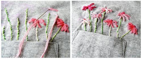 Как избежать проблем при украшении рубашки. Как вышить вручную на одежде