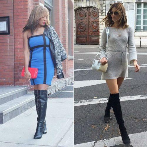 Ботфорты с лосинами. Как нельзя носить ботфорты